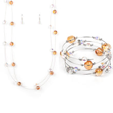 Load image into Gallery viewer, Interstellar Illusions & Optical Auras - Multi-Iridescent Orange 2-Piece SET
