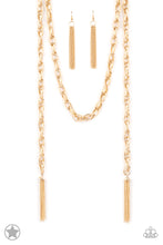 Load image into Gallery viewer, SCARFed for Attention - Gold - Paparazzi Blockbuster Necklace