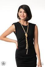 Load image into Gallery viewer, SCARFed for Attention - Gold - Paparazzi Blockbuster Necklace