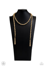 Load image into Gallery viewer, SCARFed for Attention - Gold - Paparazzi Blockbuster Necklace