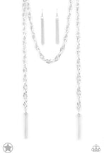 Load image into Gallery viewer, SCARFed for Attention - Silver - Paparazzi Blockbuster Necklace