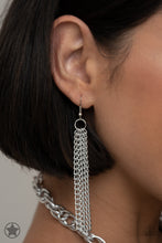 Load image into Gallery viewer, SCARFed for Attention - Silver - Paparazzi Blockbuster Necklace