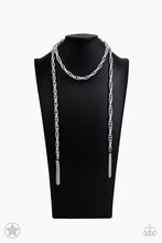 Load image into Gallery viewer, SCARFed for Attention - Silver - Paparazzi Blockbuster Necklace