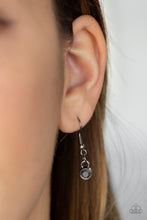 Load image into Gallery viewer, Gradually increasing in size near the center, glittery hematite marquise shaped gems link below the collar for a dramatic look. Features an adjustable clasp closure. Sold as one individual necklace. Includes one pair of matching earrings.