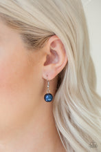 Load image into Gallery viewer, Includes one pair of matching blue pearl earrings.