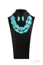 Load image into Gallery viewer, Three groundbreaking tiers of faceted turquoise stones and dainty silver beads layer down the chest, creating bold layers. The earthy stones combine flawlessly with strands of silver chain, pioneering the way for the trendsetters everywhere. Features an adjustable clasp closure.