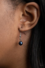 Load image into Gallery viewer, A bubbly collection of classic and oversized blue pearls swing from the bottom of a bold silver chain, creating a dramatic fringe below the collar. Features an adjustable clasp closure.