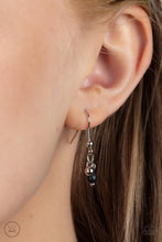 Load image into Gallery viewer, Sahara Social - Black - Paparazzi - Pairs of dainty silver beads and black stone beads dangle between faceted silver bars that interconnect around the neck, creating an earthy fringe.