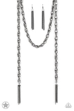 Load image into Gallery viewer, SCARFed for Attention - Gunmetal - Blockbuster Necklace