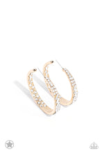 Load image into Gallery viewer, GLITZY By Association - Gold - Blockbuster Hoop Earrings