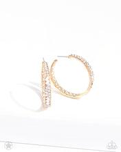 Load image into Gallery viewer, GLITZY By Association - Gold - Blockbuster Hoop Earrings