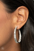 Load image into Gallery viewer, GLITZY By Association - Silver - Blockbuster Hoop Earrings