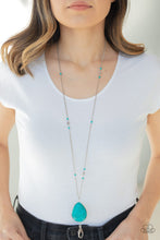 Load image into Gallery viewer, DESERT MEADOW LANYARD - BLUE - PAPARAZZI
