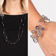 Load image into Gallery viewer, Interstellar Illusions & Optical Auras - Multi-Iridescent Purple - 2-Piece SET