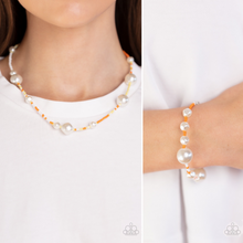 Load image into Gallery viewer, Modern Marina & Contemporary Coastline - Orange 2 Piece SET