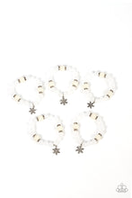 Load image into Gallery viewer, Starlet Shimmer Winter White Snowflake Bracelet ♥ Starlet Shimmer Bracelets ♥