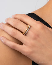 Load image into Gallery viewer, Tendance - 18K Gold/Rhodium Plated - Size 7
