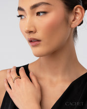Load image into Gallery viewer, Tendance - 18K Gold/Rhodium Plated - Size 7
