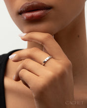 Load image into Gallery viewer, Intelligente  - Size 8 -  Rhodium Plated
