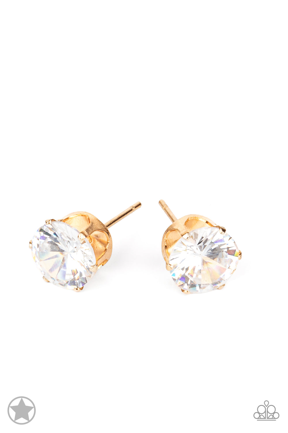 Just In TIMELESS - Gold - Paparazzi Blockbuster Earrings