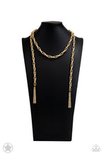 Load image into Gallery viewer, SCARFed for Attention - Gold - Paparazzi Blockbuster Necklace
