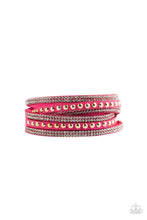 Load image into Gallery viewer, I BOLD You So! - Pink Double Wrap Bracelet
