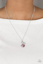 Load image into Gallery viewer, Stylishly Square- Purple Necklace
