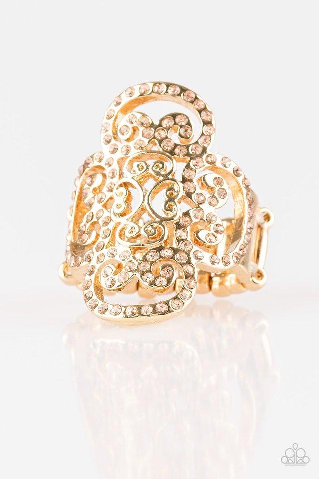 Stratospheric - Gold Ring - Paparazzi Accessories – Bedazzle Me Pretty  Mobile Fashion Boutique