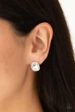 Load image into Gallery viewer, Incredibly Iconic - White - Paparazzi Earrings
