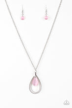 Load image into Gallery viewer, Teardrop Tranquility - Pink Necklace
