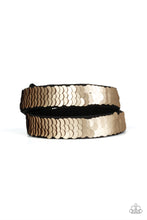 Load image into Gallery viewer, Under The SEQUINS - Paparazzi - Gold to Red REVERSIBLE Double Wrap Bracelet
