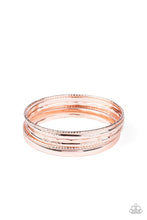 Load image into Gallery viewer, Top Of The Heap - Rose Gold - Paparazzi Bracelets
