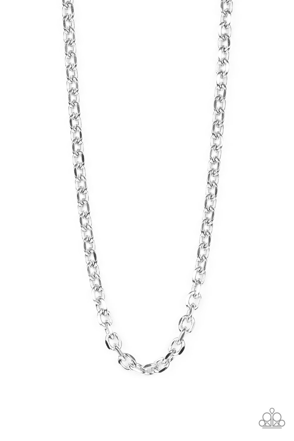Steel Trap - Silver Necklace - Paparazzi