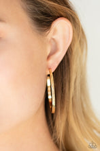 Load image into Gallery viewer, Reporting for Duty - Gold Hoop Earrings
