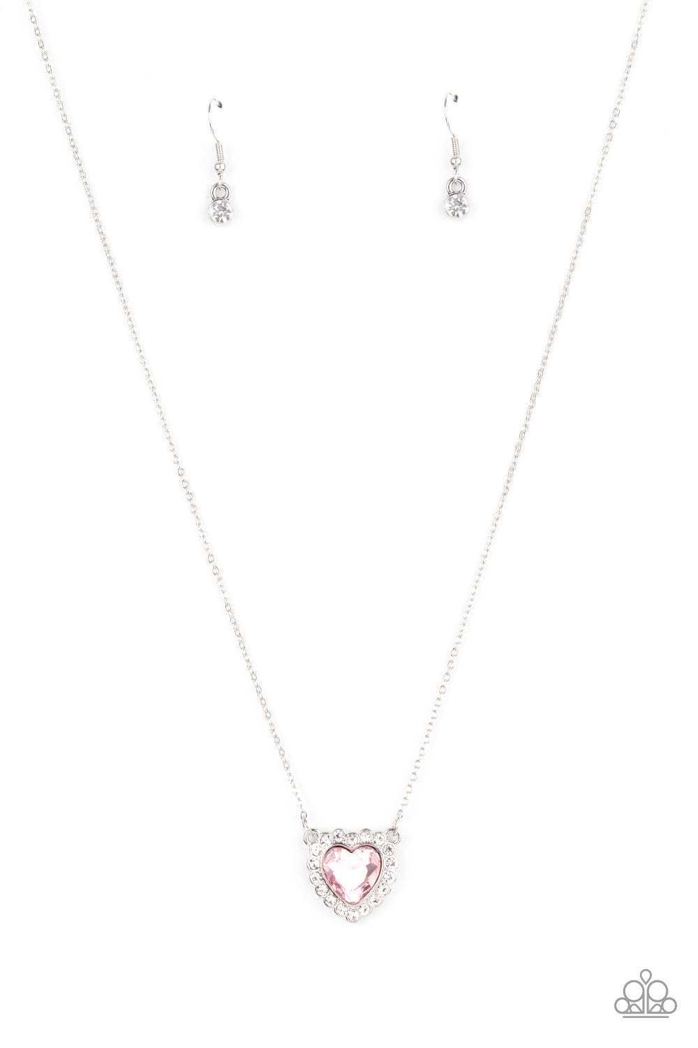 Out of the GLITTERY-ness of Your Heart - Pink - Paparazzi Necklace