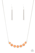Load image into Gallery viewer, Serenely Scalloped - Orange Necklace
