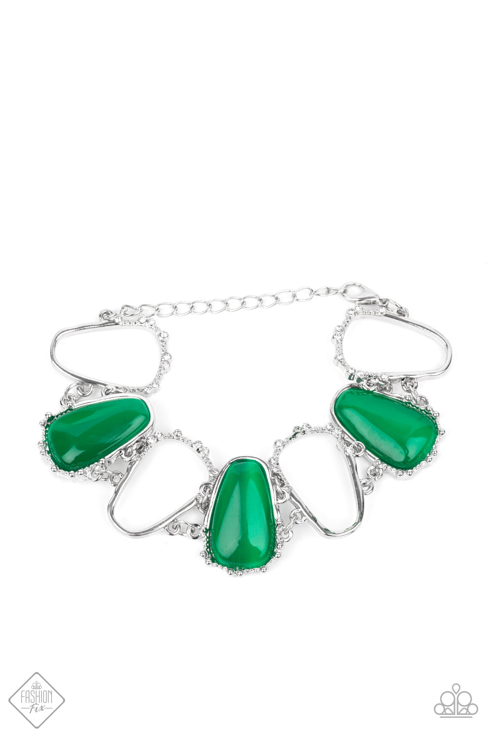Yacht Club Couture - Green Paparazzi Bracelet
