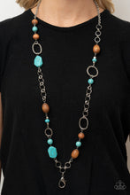 Load image into Gallery viewer, Prairie Reserve - Blue - Turquoise Lanyard
