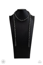 Load image into Gallery viewer, SCARFed for Attention - Gunmetal - Blockbuster Necklace
