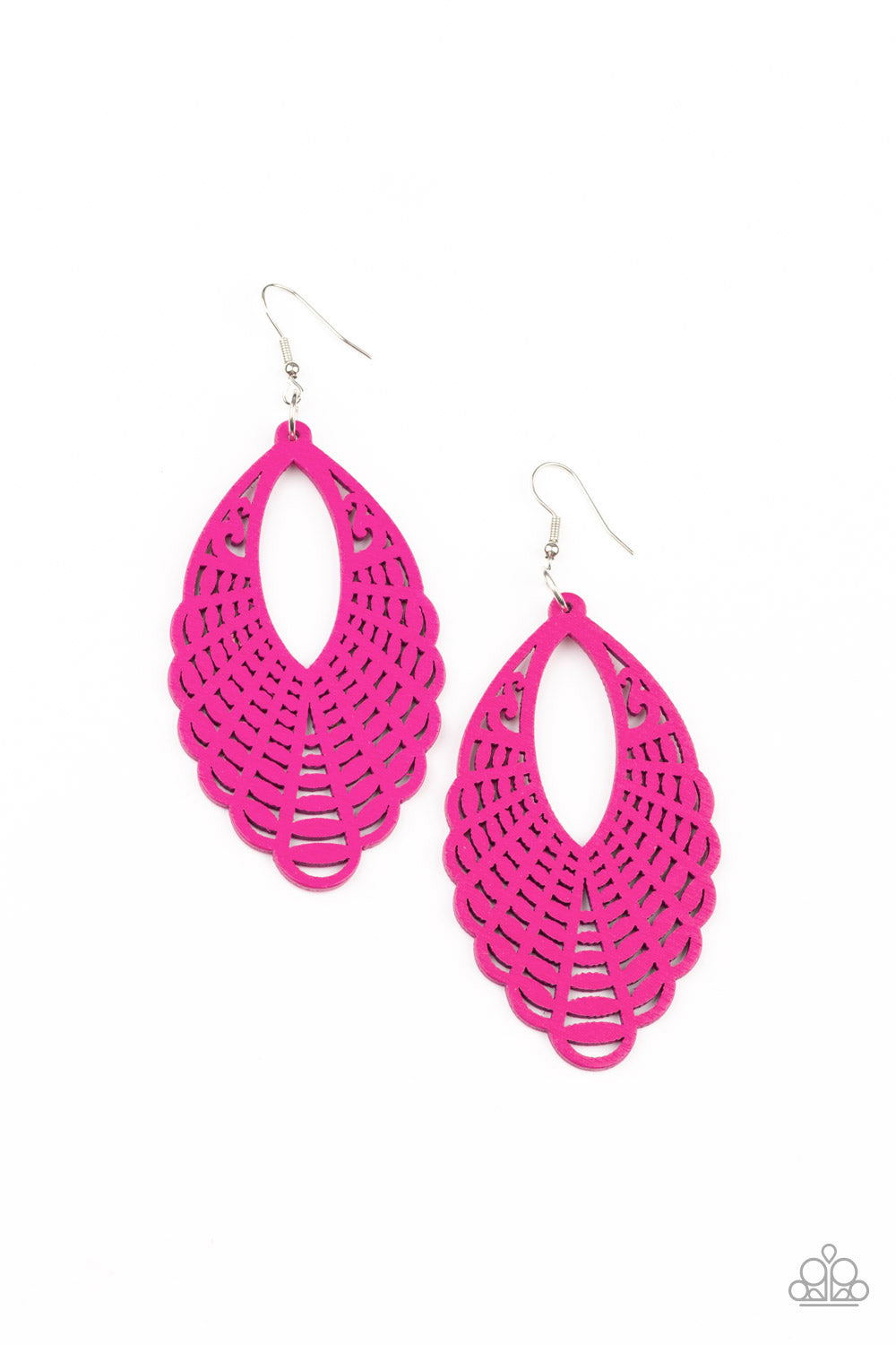 Pink paparazzi earrings store