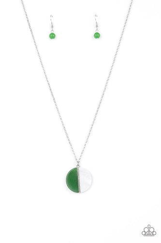 Paparazzi green sale moonstone necklace