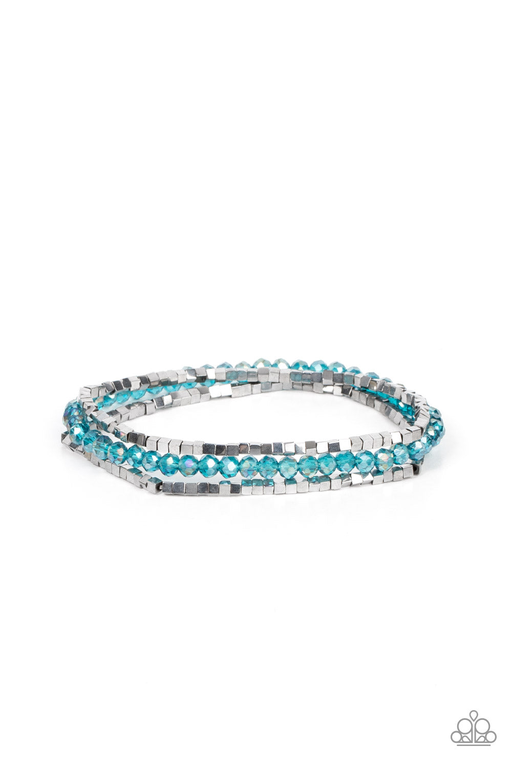 Paparazzi Accessories: Galactic Grunge - Blue Bracelet