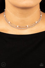 Load image into Gallery viewer, Daintily Dapper - White / Pearl Choker
