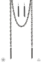 Load image into Gallery viewer, SCARFed for Attention - Gunmetal - Blockbuster Necklace
