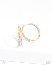 Load image into Gallery viewer, GLITZY By Association - Gold - Blockbuster Hoop Earrings
