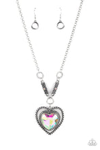 Load image into Gallery viewer, Heart Full Of Fabulous - Multi Iridescent Heart Necklace
