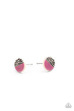 Load image into Gallery viewer, Starlet Shimmer Retro Stripes Post-Earring Single Pair♥ Starlet Shimmer Earrings♥ Paparazzi ♥
