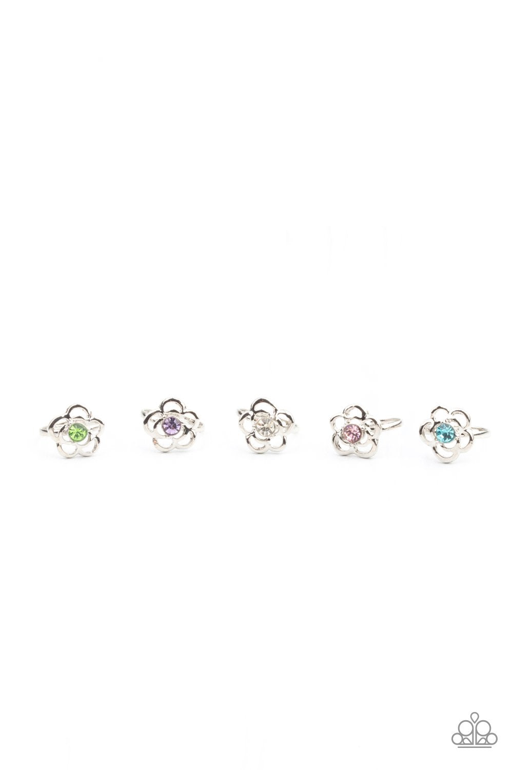Starlet Shimmer Floral / Rhinestone Rings Pack ♥ Starlet Shimmer Rings ♥ Paparazzi ♥