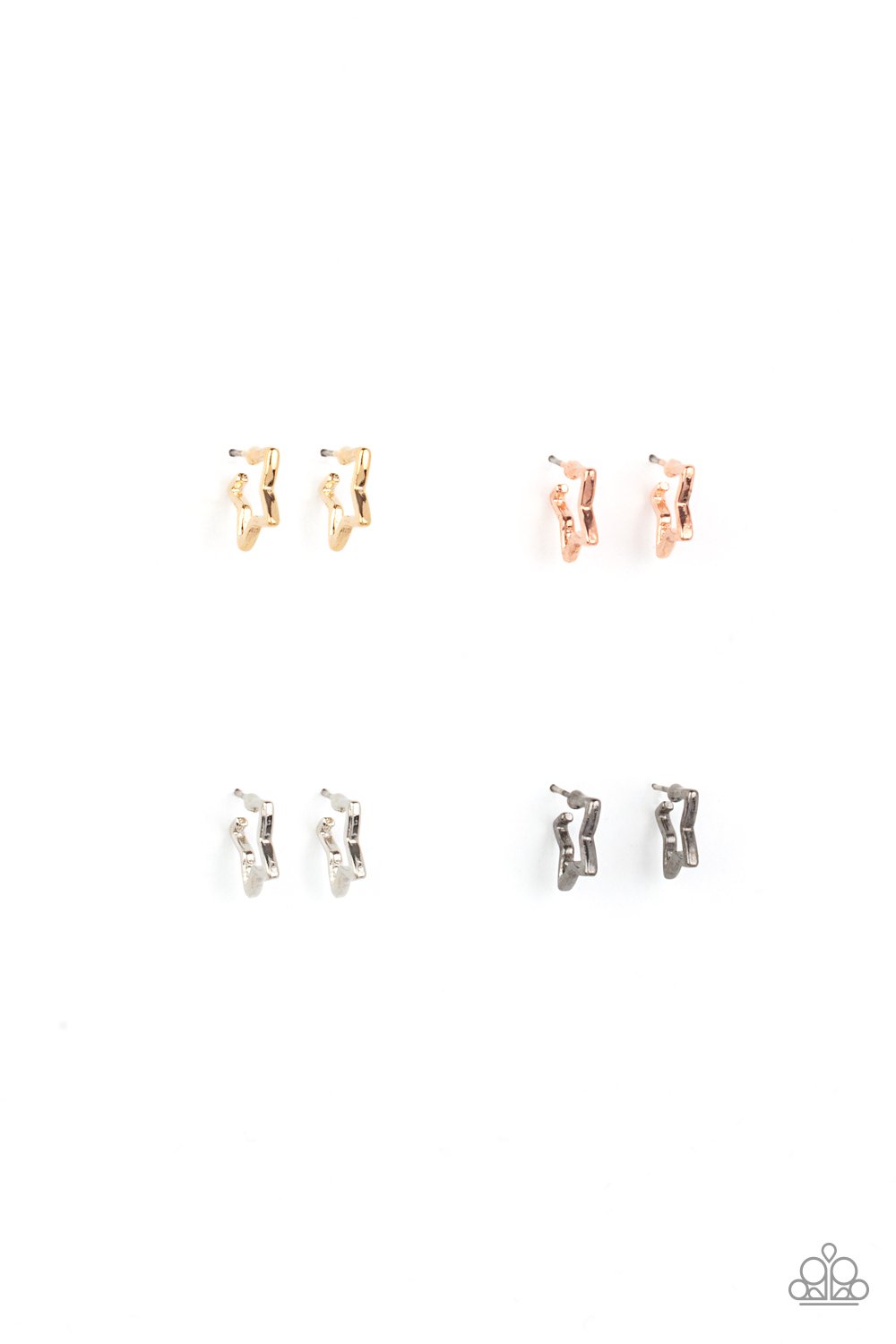 Starlet Shimmer Metal Star Hoop Earring Pack♥ Starlet Shimmer Earrings♥ Paparazzi ♥
