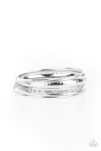 Load image into Gallery viewer, Get Into Gear - Silver - Set of 5 Bangles
